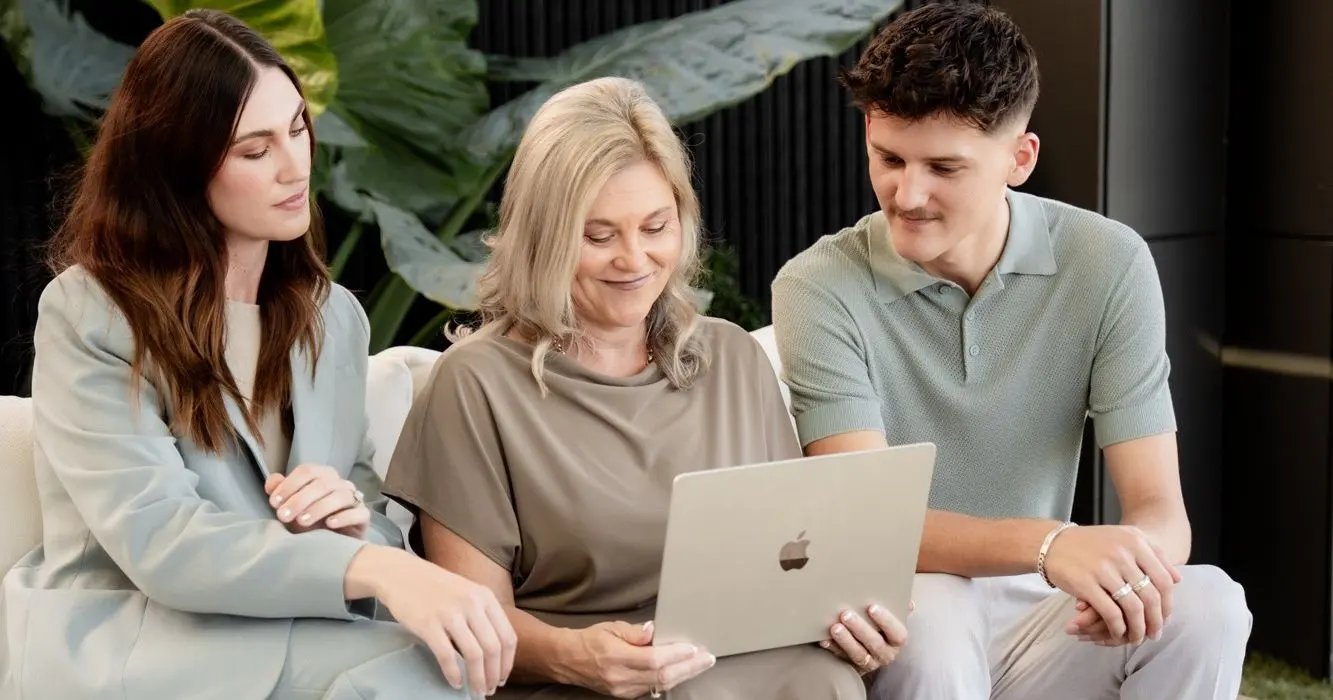 Jordan Thomas, Monique Field and Phoenix Smith working through a campaign together